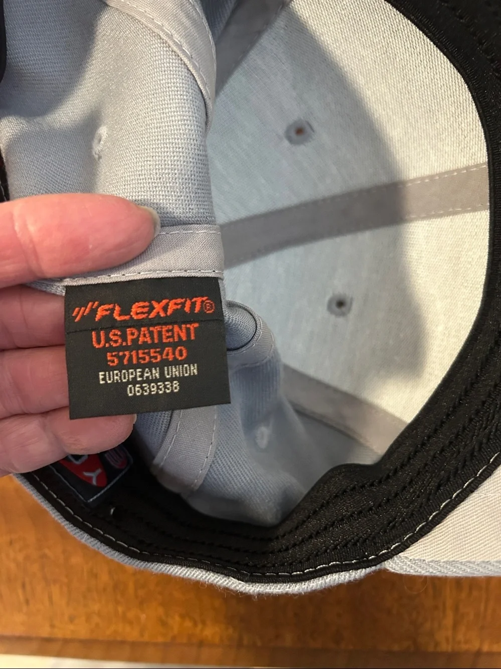 2 Flexfit Youth Caps. Black/Gray Classic 6 panel. Gray New with Tag